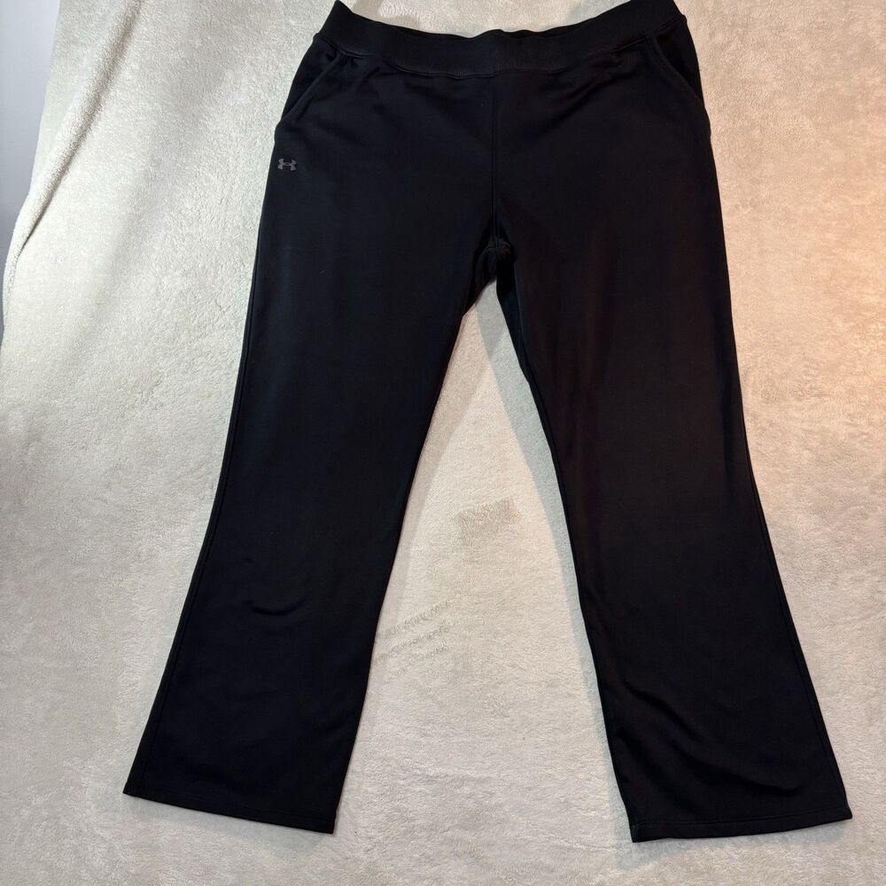 Under Armour  Pants Mens XLarge Black Cold Gear Fleece Loose Fit Sweatpants
